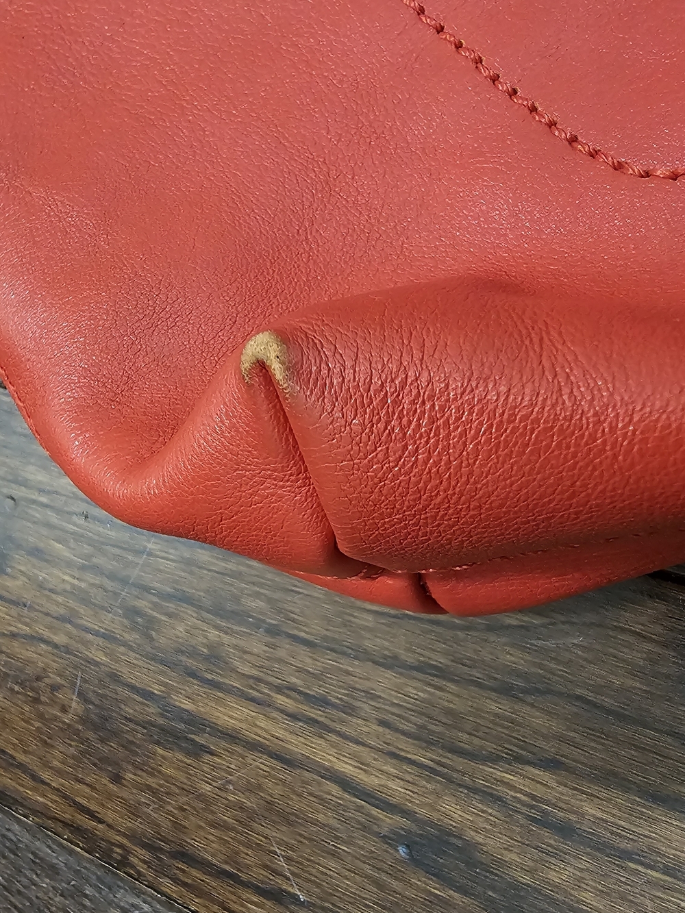 Kate Spade Coral Red Leather Crossbody Bag - Picture 11 of 12